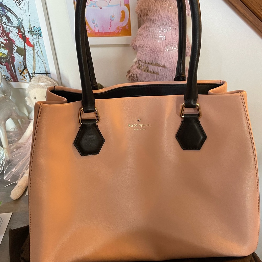 Kate Spade Ballet Pink Shoulder Tote Bag Good Condition
